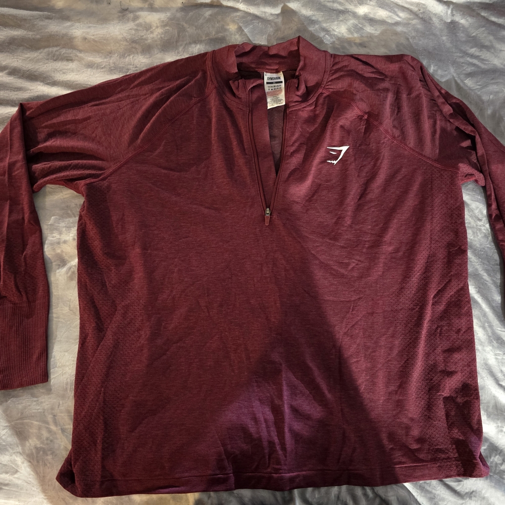 Gymshark Burgundy Zip-Up Jacket